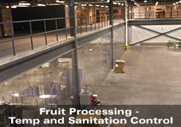 Fruit Processing - Temperature and Sanitation Control