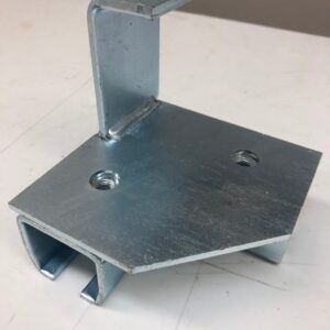 HARD – 90 deg Square Corner Connector – allows industrial curtains to butt at corner