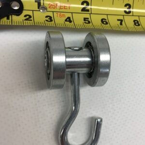 Stock Steel Ball Bearing Swivel Roller for Industrial Curtains – 90 lbs capacity