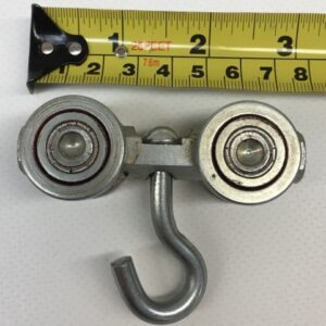 4 Wheel Steel Ball Bearing Swivel Roller for Industrial Curtains – Heavy Duty