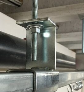 16 Gauge Threaded Rod Connector - Allows Track to be suspended with 3/8 rod