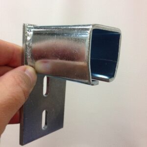 Wall Mount Track End Stop Down – Allows Perpendicular Track to Attach Against Wall