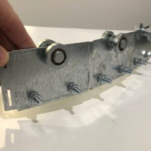 Sectional Hinged Steel Trolley – 12 Inch Section – Slides around a radius