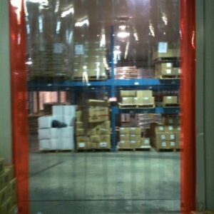 108 in. X 120 in. Clear Smooth (Common) 12 in. strips width 67% overlap - Common Door Kit